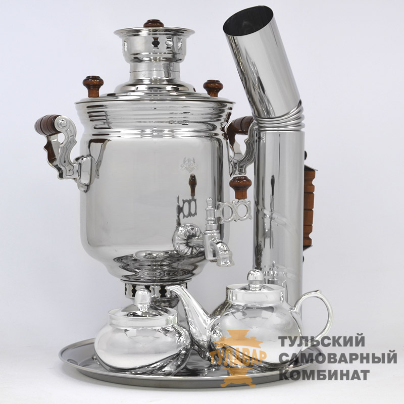 Набор «Светоч» на дровах, 5 литров, 5 предметов, никель