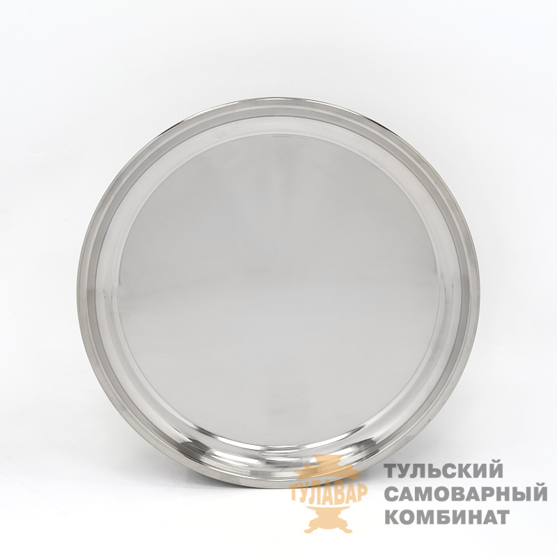 Поднос круглый под никель, 38 см