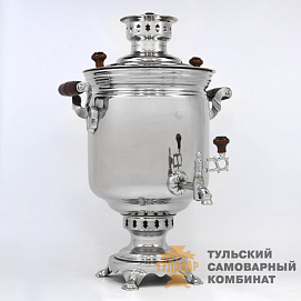 Самовар «Светоч» на дровах, 7 литров, никель