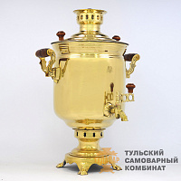 Самовар «Традиционный»<br/>жаровой, 7л, латунный