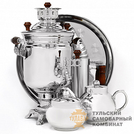 Набор жаровой формы банка, 3 литра, никелированный