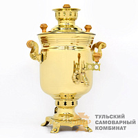 Самовар «Традиционный» <br/>жаровой, 3л, латунный