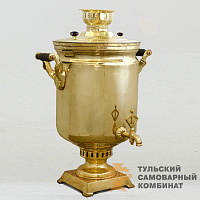 Самовар «Буфетный»<br/>жаровой, 45л, латунный