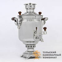 Самовар «Светоч»<br/>комбинированный, 5л, никель