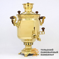Самовар «Традиционный»<br/>комбинированный, 5л, латунь