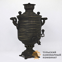 Самовар «Кракелюр»<br/>жаровой, 5л, расписной