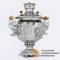 Самовар «Шар»<br/>жаровой, 4,5л, никелированный